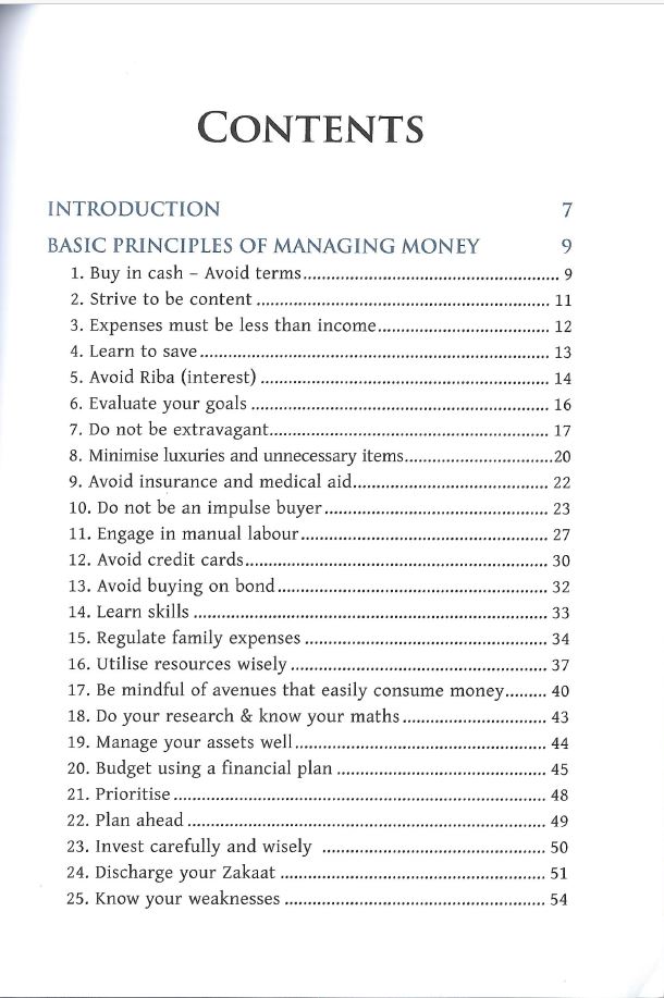 An Islamic Guide to Personal Finance