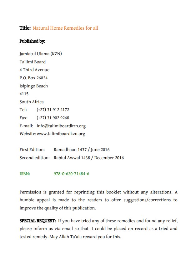 Natural Home Remedies For All