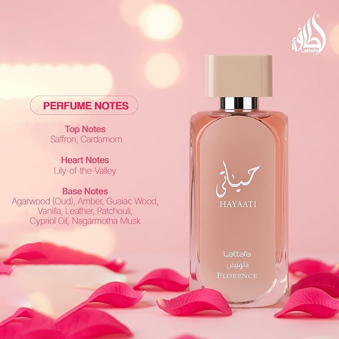 Lattafa Hayaati Florence (W)  100ml EDP 100% Genuine from UAE