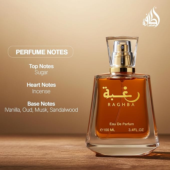 Lattafa Raghba EDP (Unisex) 100 ml 100% Genuine from UAE