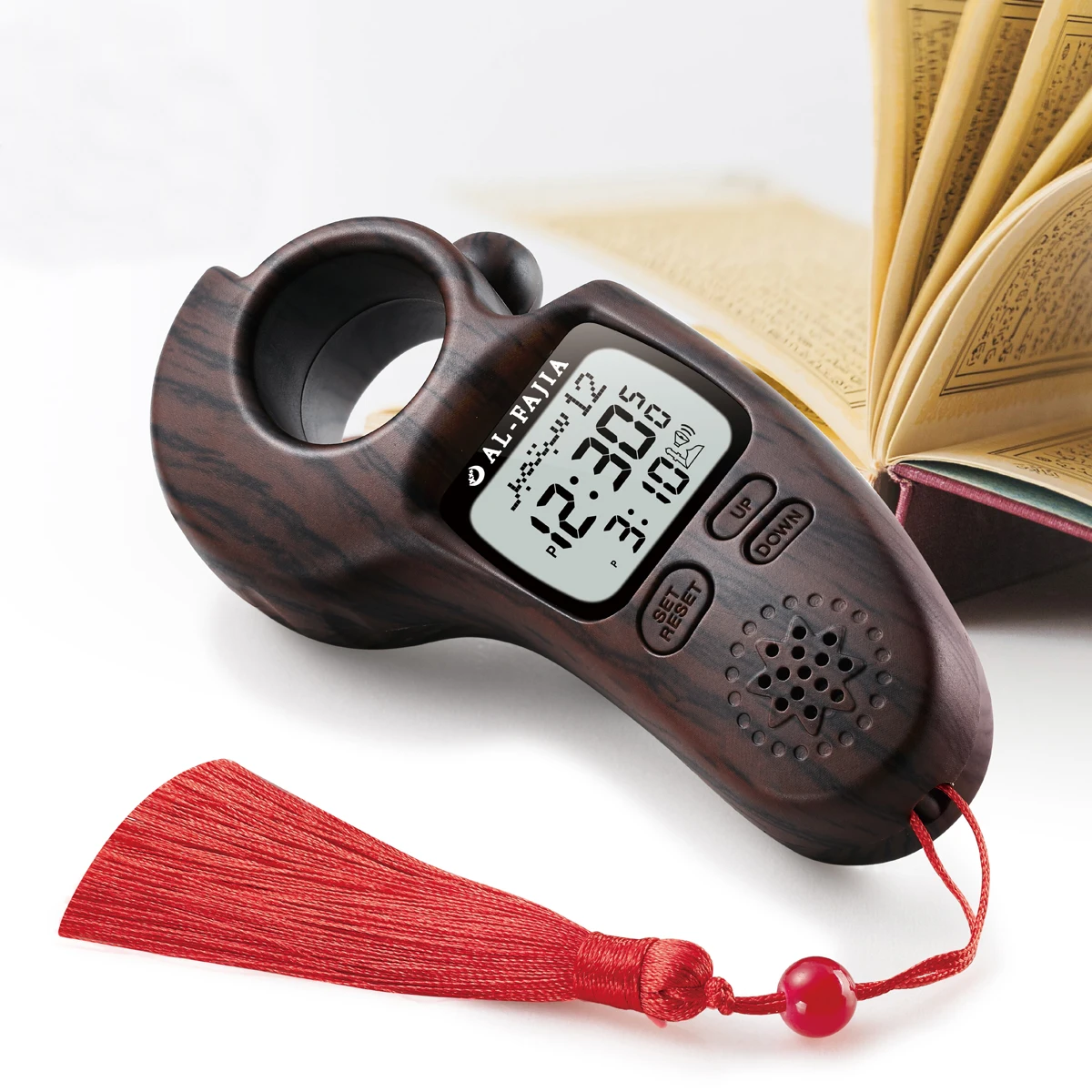 Digital Tasbih  (Brown color) advanced (with Athan, Salah times, Alarm, Tasbih counter, digital clock)