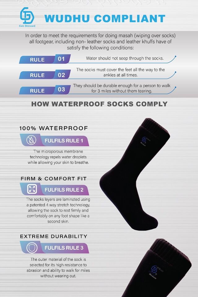 Waterproof Wudu Socks